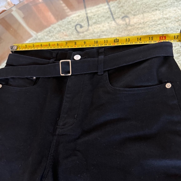 PROENZA SCHOULER WHITE LABEL Ellsworth High Rise Wide Leg Jeans Black 28 NWOT - Picture 8 of 11